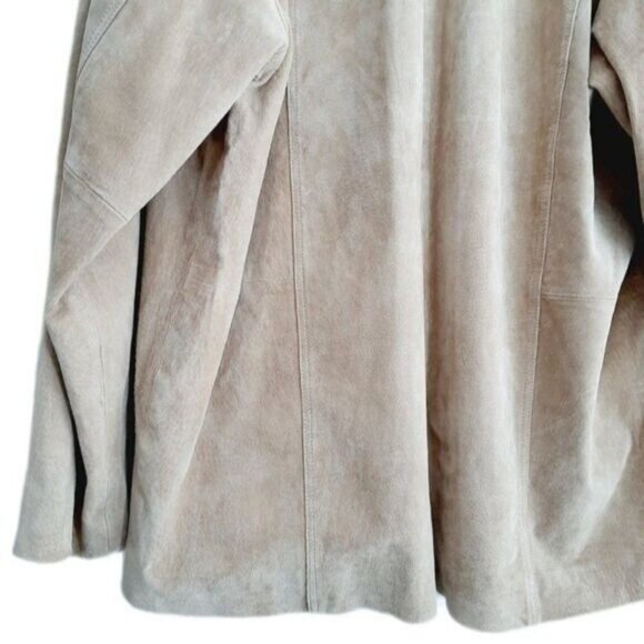 HATAWAY Vintage Genuine Suede Blazer Jacket Light Tan Men's Sz XL - Picture 11 of 13